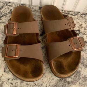 Youth Birkenstock Leather Sandals 34 EU, 3-3.5 US